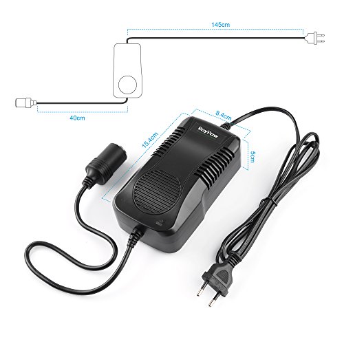 RoyPow Adaptador de Alimentación Convertidor transformador 180W (Max 200W) 12V15A AC a DC Adaptador 200V ~ 240V a 11V / 12V / 13V / 14V Enchufe del encendedor del cigarrillo del coche