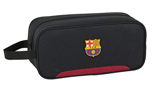 safta 812027194 Bolso zapatillas zapatillero 34 cm FC Barcelona, Negro (FCB Multicolor)