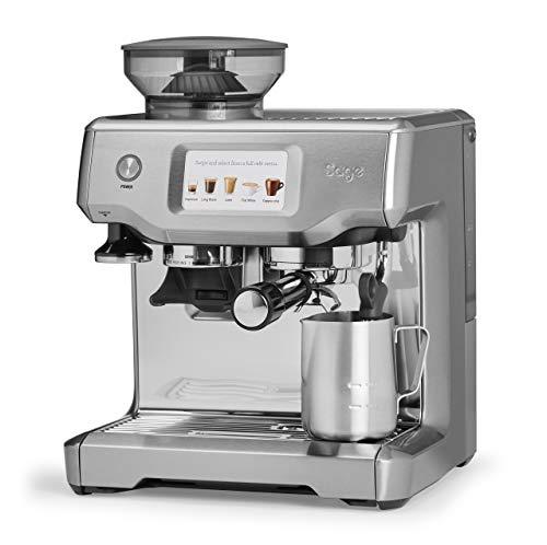 SAGE SES880BSS the Barista Touch, Cafetera espresso, Cappuccinatore, 15 Bar, acero inoxidable
