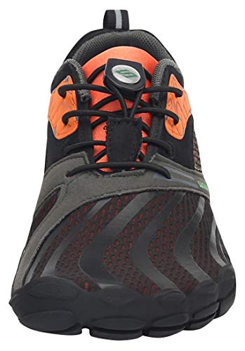 SAGUARO Hombre Mujer Zapatos Minimalistas Comodas Respirable Zapatillas de Trail Running Ligeras Calzado Barefoot Antideslizante para Gimnasio Fitness Senderismo Montaña, Naranja 39 EU