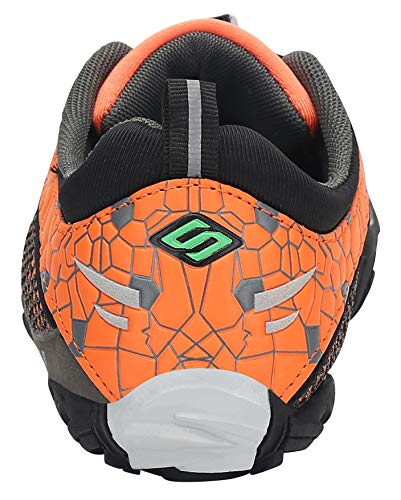 SAGUARO Hombre Mujer Zapatos Minimalistas Comodas Respirable Zapatillas de Trail Running Ligeras Calzado Barefoot Antideslizante para Gimnasio Fitness Senderismo Montaña, Naranja 39 EU