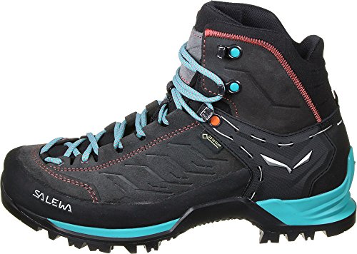 Salewa WS Mountain Trainer Mid Gore-TEX Botas de Senderismo, Magnet/Viridian Green, 36 EU