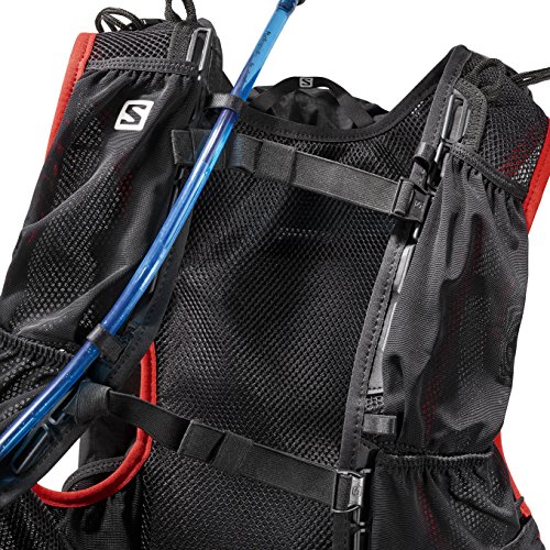 SALOMON Skin Pro 10 Set Backpack, Unisex Adulto, Negro (Black/Bright Red), 10 L