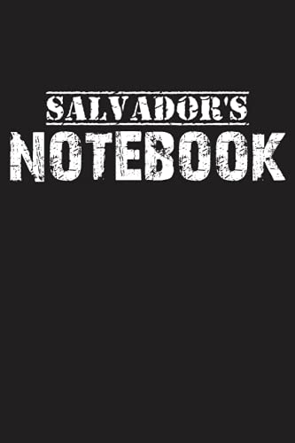 Salvador's Notebook: Lined Notebook / Journal Gift, 120 Pages, 6"x9", Soft Cover, Matte Finish