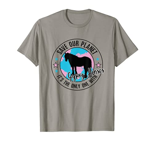 Salvar nuestro planeta caballo Tinker Gypsy Cob Irish Cob Camiseta