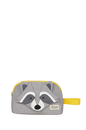 Samsonite Happy Sammies Eco - Bolsa de Aseo, 22 cm, 2.5 L, Gris (Raccoon Remy)