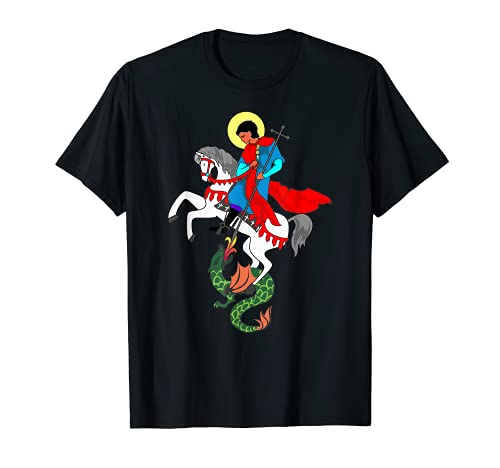 San Jorge el Dragón Asesino San Jorge a caballo Camiseta