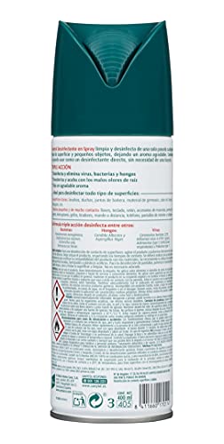 Sanytol - Spray Desinfectante Multisuperficies Con Poder Limpiador, Elimina Bacterias, Hongos Y Virus Sin Lejía, Perfume Herbal - 400ml, Frescor Herbal