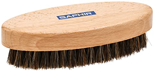 SAPHIR - Cepillo Ovalado de Crin de Caballo Gris