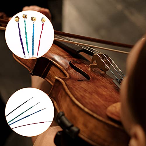 SAVITA Juego Universal de Cuerdas de Violín 4/4 Cuerda Plateada Clásica (GDAE) Núcleo Acero con Cabeza Esférica Niquelada para Instrumentos de Violín (4 Juegos)