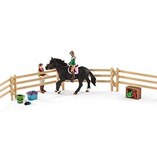 Schleich 42389 Horse Club play set - escuela de equitación con jinetes, juguetes a partir de 5 años