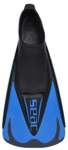 SEAC Speed S Aletas Cortas de natación para Entrenamientos en la Piscina y en el mar, Unisex, Azul/Negro, 40/41
