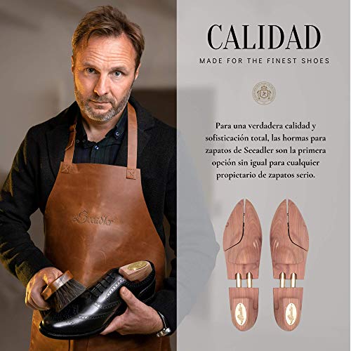 SEEADLER® Hormas Premium – Edición St. John de madera de cedro canadiense para zapatos para hombre en tallas 39 - 47 – la primera opción de calzado de alta calidad – garantía de 10 años Talla 42