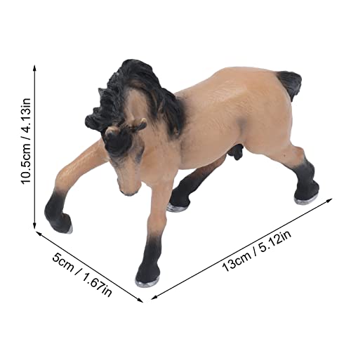 Shanrya Figura de Caballo Animal, Modelo de Caballo Lusitano Sólido para Decoración de Escritorio para Regalo de Niños