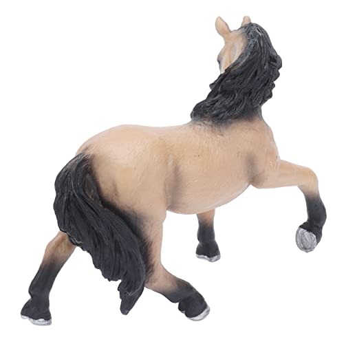 Shanrya Figura de Caballo Animal, Modelo de Caballo Lusitano Sólido para Decoración de Escritorio para Regalo de Niños