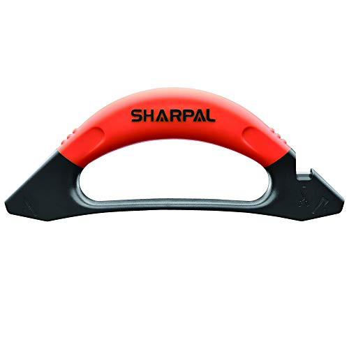 SHARPAL 112N Afilador 3 en 1 de cuchillos, hachas, destrales, machetes, tijeras y herramientas de jardín