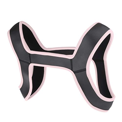 Sharplace Cinturón de Arnés de Pecho Correa de Cuerpo Elástica Ancha Accesorios de Disfraces para Mujer Hombre - Rosado, L