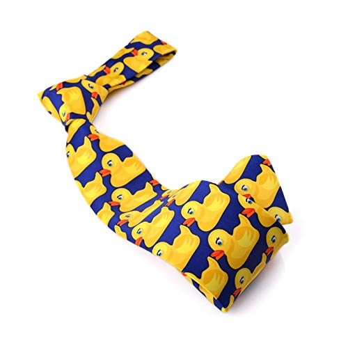 SHIPITNOW Corbata de Patos Azul y Amarillo - Corbata Original - Corbata de Disfraz