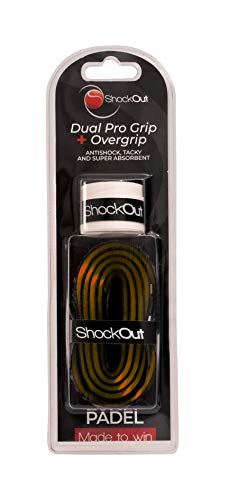 ShockOut Dual Pro Grip + Overgrip (Negro/Naranja)