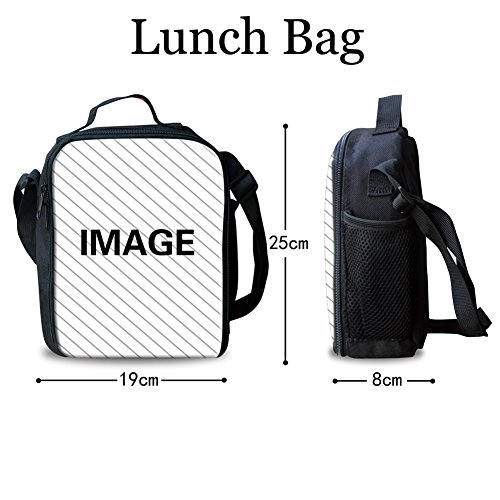 Showudesigns Juego de bolsas escolares para niñas y niños, mochila y bolsa de almuerzo para niños pequeña lonchera y estuche para lápices para la escuela, Caballo loco, Talla única,