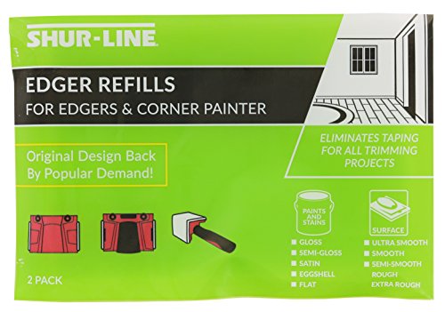 Shur-Line 2006561 Paint Edger Pro con dos paquetes de 2001044 Recambios de almohadillas de pintor
