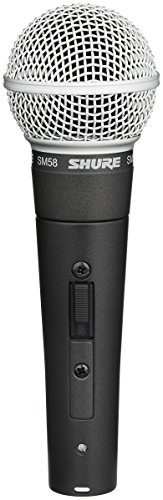 SHURE SM58SE - Micrófono de voz dinámico (interruptor de apagado/encendido), diseñado para el uso profesional en voces en actuaciones en vivo, refuerzo de sonido y grabaciones de estudio