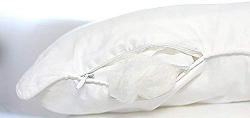 Silk Bedding Direct Almohada RELLENA DE Seda Hebras Largas de Seda de Morera Envueltas Alrededor de un Núcleo de Seda Sintética. 58cm x 38cm. Precio DE Venta BAJO