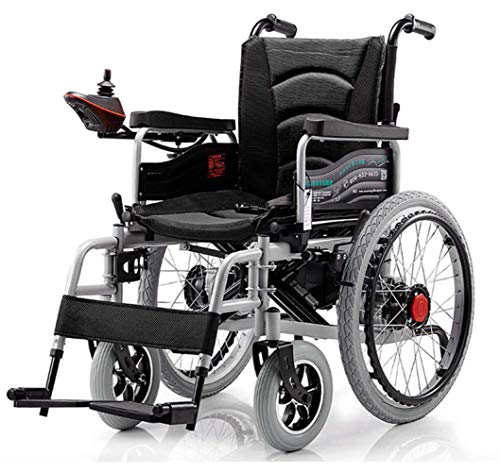 Silla de ruedas eléctrica de lujo con freno de mano plegable, cómoda y ligera, motor de engranajes de metal, 500 W, acogedora, discapacitados, suministros para ancianos, silla de ruedas para el hogar,