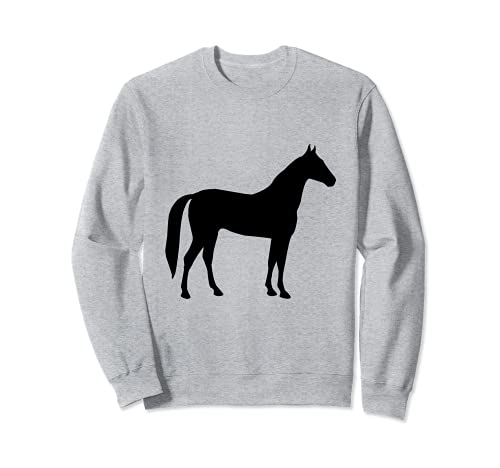 Silueta de caballo de pura sangre Sudadera