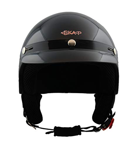 SKA-P 1FH-DFA-83 NEGRO METAL (XL) CASCO JET 1FH SMARTY VISERA