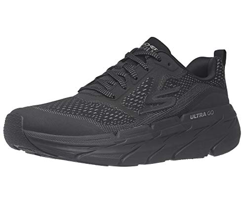 Skechers Max Cushioning Premier Vantage, Zapatillas para correr Hombre, Gris (Black/Charcoal), 42.5 EU