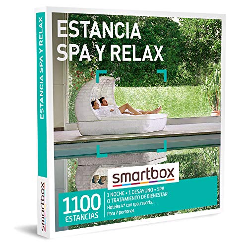 Smartbox - Caja Regalo Estancia SPA y Relax - Idea de Regalo para mi Hermana - 1 Noche con SPA o Tratamiento para 2 Personas