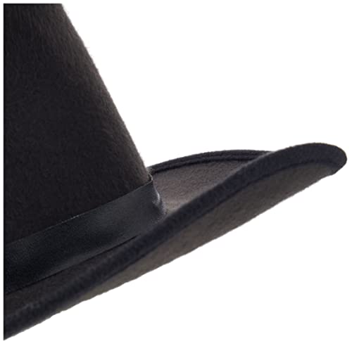 Smiffys-36338 Sombrero de Pistolero del Oeste auténtico, de ala Ancha, Color Negro, Tamaño único (Smiffy'S 36338)