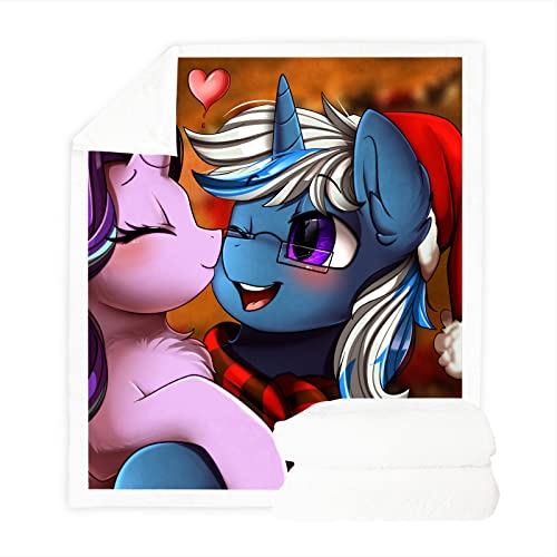 SMNVCKJ My Little Pony - Manta de forro polar (3,130 x 150 cm), multicolor