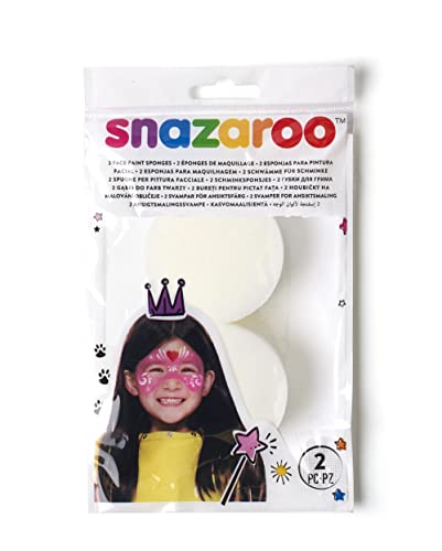 Snazaroo - Esponja de alta densidad para pintura facial, pack de 2