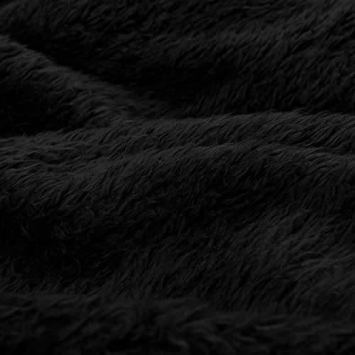 Snug Rug Special Edition Luxury - Manta de Lana Sherpa, 127 x 178 cm (Negro)
