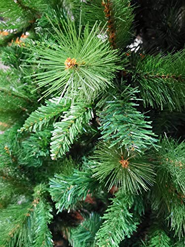 Solagua Árbol de Navidad Artificial Extra Relleno Abeto de Doble Hojas Combinadas 150-240cm Arboles C/Soporte Metálico (Verde, 210cm 960Tips)