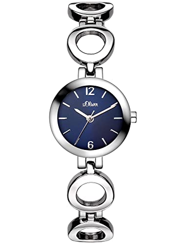 S.Oliver Reloj para Mujer con Correa de Aleación – SO-3015-MQ