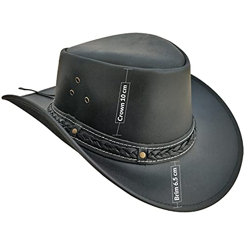 Sombrero de Vaquero de ala Ancha Vintage Estilo Australiano Western Down Under Bush Hat