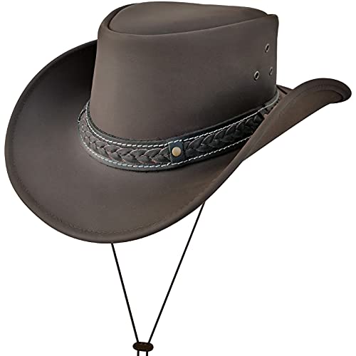 Sombrero de Vaquero de ala Ancha Vintage Estilo Australiano Western Down Under Bush Hat