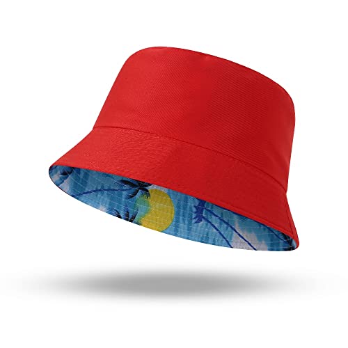 Sombreros de Cubo Plegables Unisex para Mujer, Sombrero de protección Solar de Verano, Gorra de   Pesca, Gorra de Pesca para Hombre, Sombrero para prevenir el Sol, Sombreros Sunbonnet Orange-One Size
