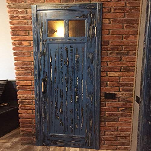 Sonline Tirador de puerta corredera de madera de estilo industrial para muebles de estilo retro europeo, de hierro forjado