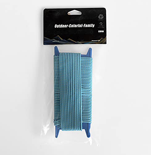 SonneSky Varillas de conexión de goma para tienda de campaña, 2,7 mm x 20 m, color azul