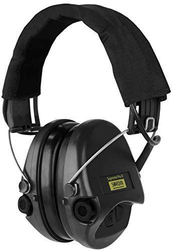 Sordin Supreme PRO X SOR75302-X-02 - Protectores auditivos electrónicos, banda de tela, color negro