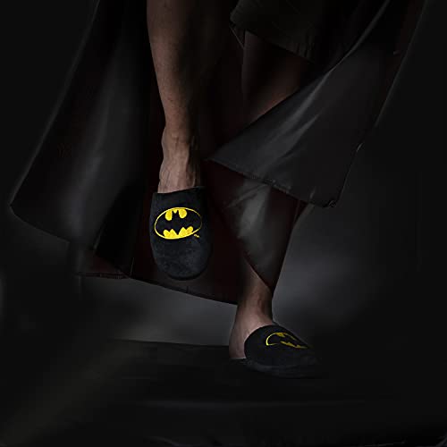 soxo Batman Zapatillas de Casa para Hombre | Talla 41-42 | Cómodas Babuchas Afelpadas | Suela Flexible Antideslizante