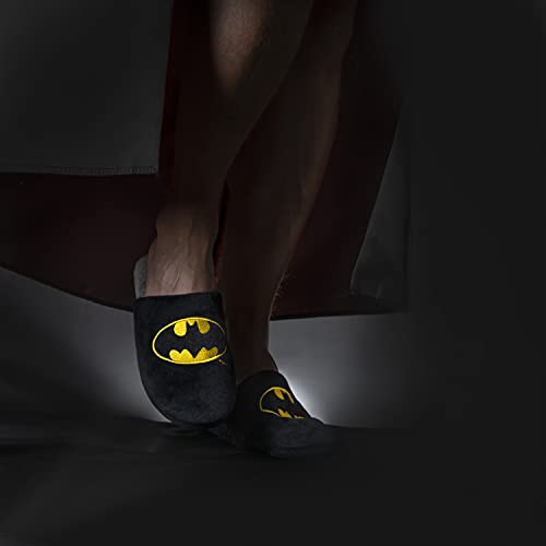 soxo Batman Zapatillas de Casa para Hombre | Talla 41-42 | Cómodas Babuchas Afelpadas | Suela Flexible Antideslizante