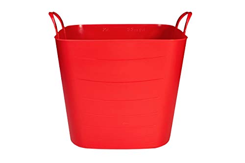 SP Berner - Barreño Grande | Cubo de Plastico con Asas - 40 litros - Rojo