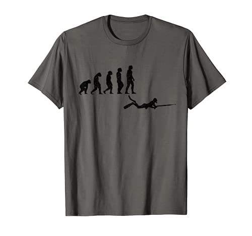 Spear Fishing Evolution Pesca Submarina Divertido regalo de pescador Camiseta