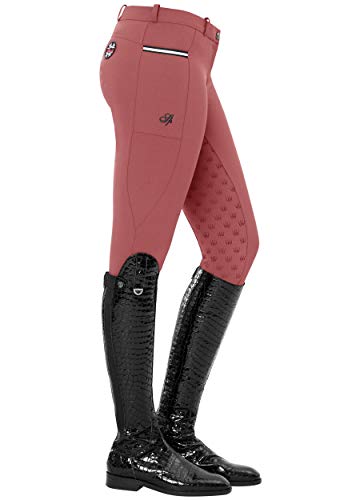 SPOOKS Leena Light Full Grip - Pantalones de equitación para mujer (XXS-XL) rosa oscuro XS