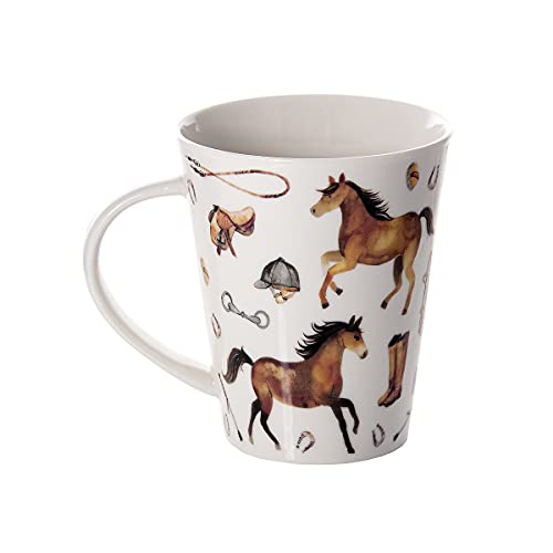 SPOTTED DOG GIFT COMPANY Taza Caballo - Taza de Café de Cerámica, Originales Mug con Motivos de Caballo, Regalos Para los Amantes de los Caballos Mujer Hombre Niña